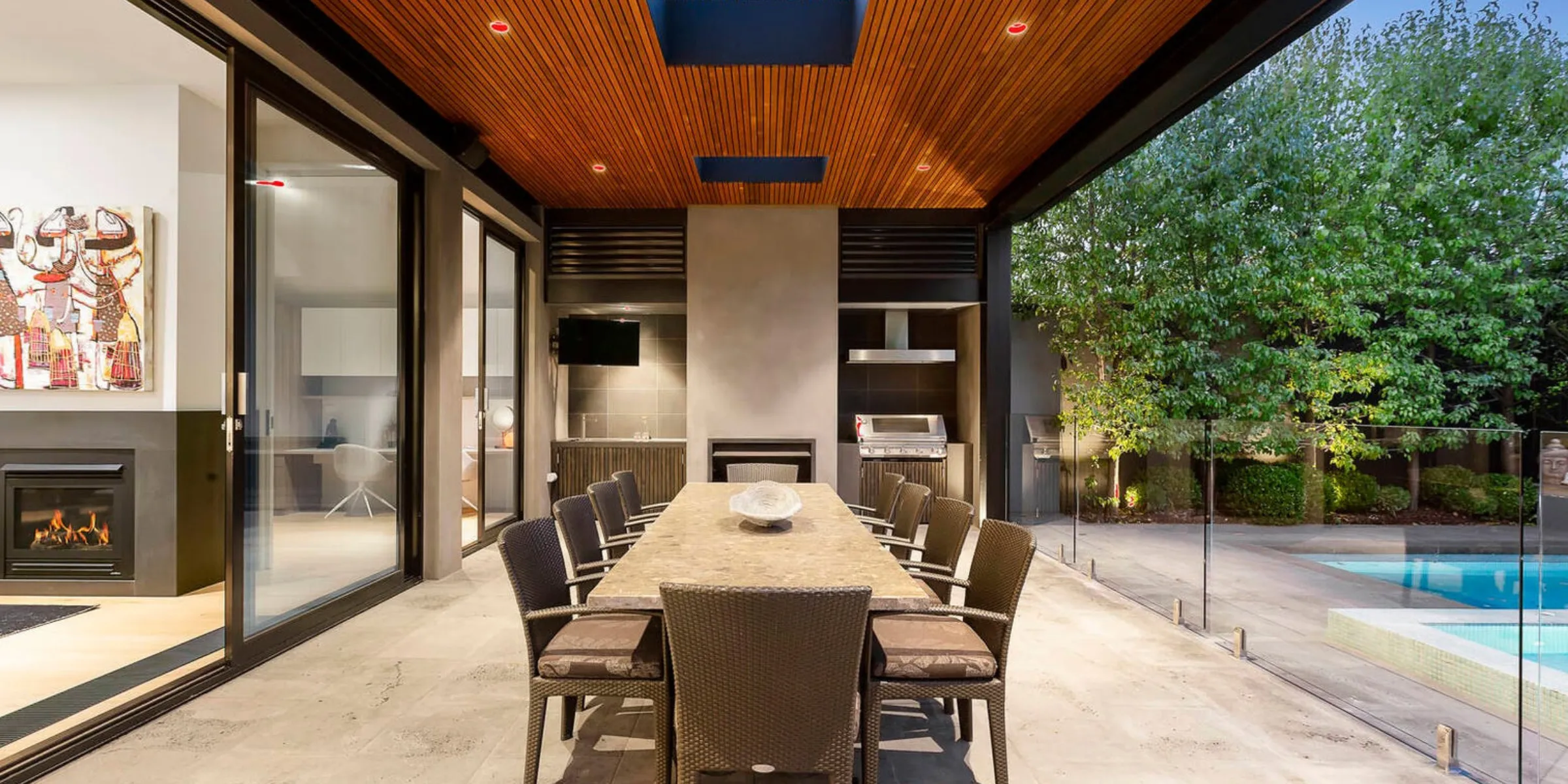 Warm timber and heritage details